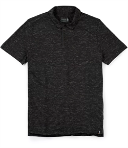  Smartwool Men's Everyday Exploration Merino Polo - Black Heather - Polo t-shirt