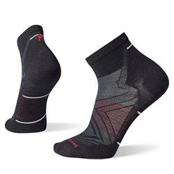 Smartwool Run Zero Cushion Ankle Socks - Black - Unisex løbestrømpe