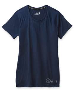 Smartwool Women's Merino 150 Plant-Based Dye Baselayer Short Sleeve - Indigo Blue - T-shirt