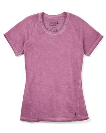 Smartwool Women\'s Merino 150 Plant-Based Dye Baselayer Short Sleeve - Summer Sound Purple Wash - T-shirt