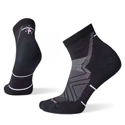 Smartwool Run Targeted Cushion Ankle Socks Womens - Black - Løbestrømpe