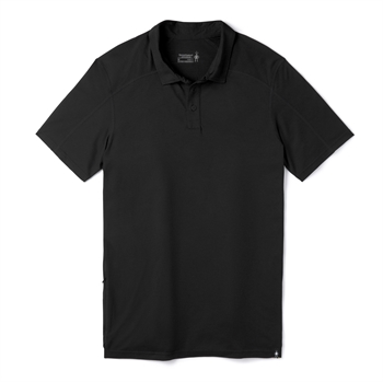  Smartwool Men\'s Everyday Merino Sport 150 Polo - Black - Polo t-shirt