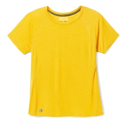 Smartwool Women's Active Ultralite Short Sleeve Tee - Honey Gold - T-shirt