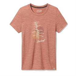 Smartwool Women's Everyday Sage Plant Graphic Short Sleeve Tee - Copper Heather