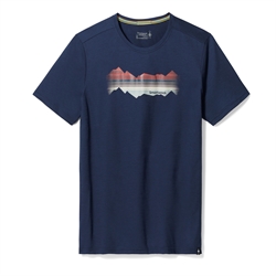 Smartwool Men's Everyday Mountain Horizon Graphic Short Sleeve Tee - Deep Navy - T-shirt