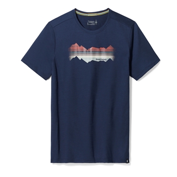 Smartwool Men\'s Everyday Mountain Horizon Graphic Short Sleeve Tee - Deep Navy - T-shirt