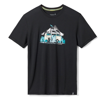Smartwool Men\'s Everyday River Van Graphic Short Sleeve Tee - Black - T-shirt