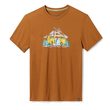 Smartwool Men\'s Everyday River Van Graphic Short Sleeve Tee - Fox Brown - T-shirt