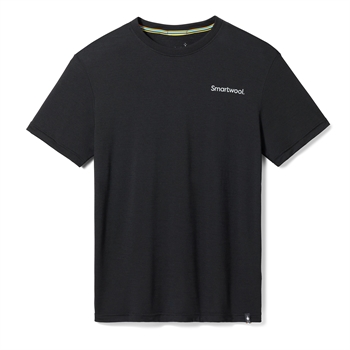 Smartwool Men\'s Everyday Dawn Rise Sport Graphic Short Sleeve Tee - Black - T-shirt