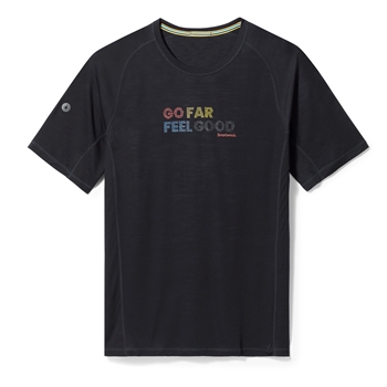 Smartwool Men\'s Active Ultralite Short Sleeve Graphic Tee - Black - T-shirt