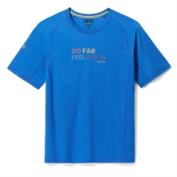 Smartwool Men's Active Ultralite Go Far Feel Good Short Sleeve Graphic Tee - Blueberry Hill - T-shirt
