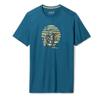 Smartwool Men\'s Everyday Companion Trek Graphic Short Sleeve Tee - Twilight Blue - T-shirt