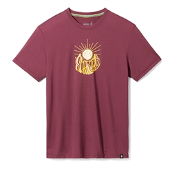 Smartwool Men's Everyday Sun Graphic Short Sleeve Tee - Black Cherry - T-shirt