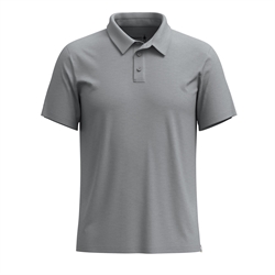  Smartwool Men's Short Sleeve Polo - Light Gray Heather - Polo t-shirt