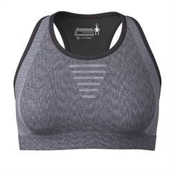 Smartwool Everyday Intraknit Racerback Bra Woman - Black Heather - BH