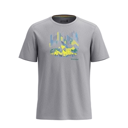 Smartwool Men's Vital Peaks Active Graphic Short Sleeve Tee - Light Gray Heather - T-shirt