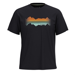 Smartwool Mountain Horizon Graphic Short Sleeve Tee Unisex - Black