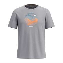 Smartwool Men's Fourteener Active Graphic Short Sleeve Tee - Light Gray Heather - T-shirt