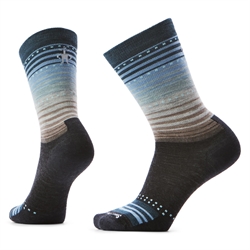 Smartwool Everyday Stitch Stripe Crew Socks Women's - Charcoal/Ash - Merinouldsstrømpe