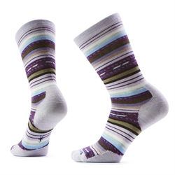 Smartwool Everyday Margarita Crew Socks Women's - Purple Eclipse - Merinouldsstrømpe