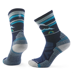 Smartwool Hike Light Cushion Mountain Moon Crew Socks Woman - Deep Navy