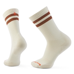 Smartwool Everyday Athletic Striped Crew Socks Unisex - Natural