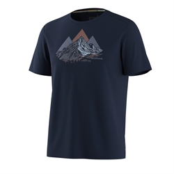 Smartwool Men's Peak Bagger Active Short Sleeve Graphic Tee - Navy