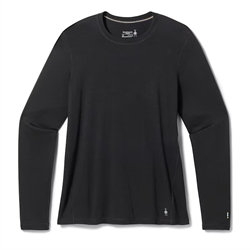 Smartwool Classic All-Season Merino Base Layer Crew Long Sleeve 150g Woman PLUS SIZE - Black - Langærmet uldtrøje