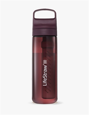 LifeStraw Go Series 2 Water Bottle With Filter 650 ml - Merlot